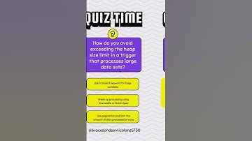 Question 10 | Apex Interview Questions #salesforce #quiz #interview #question