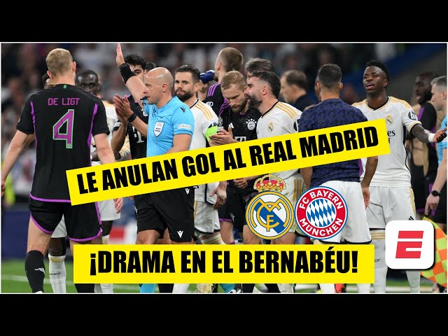 EL VAR le anula un GOL al REAL MADRID por falta de NACHO vs BAYERN MUNICH | UEGA Champions League