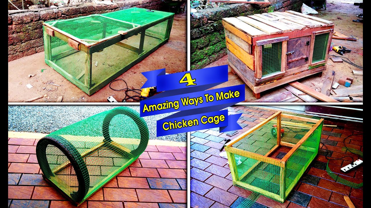 4 Amazing Ways To Make Chicken Cage at Your Home | DIY Birds Cages Ideas - YouTube 4 Amazing Ways To Make Chicken Cage At Your Home | Diy Birds Cages Ideas - Youtube