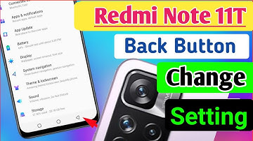 Redmi note 11t back button setting || redmi note 11t navigation back button change kaise kare