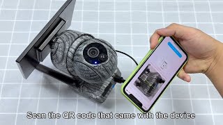 Sectec 4G Solar Camera Camouflage Outdoor Connection Installation 517C 4G - Version