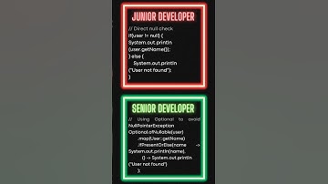 NullPointerException? Not Anymore! Senior vs Junior Java Dev Tricks 😱🚀 #shorts