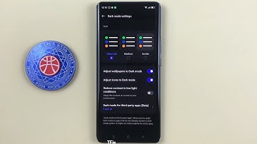 App icons are dark when dark background mode is enabled on OPPO Reno10 5G Android 13