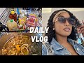 DAILY VLOG- Cook Jamaican Curry Goat and Rice and Peas With Me