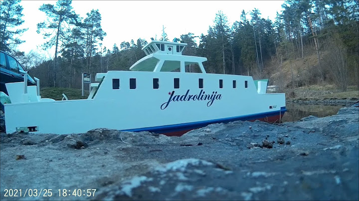 R/C Trajekt Kačjak 1970, Jadrolinija 1/33 (1. test)
