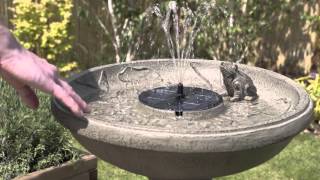 Bird Bath Fountain Solar Water Features for TekHome NEW Solar Water Fountain 