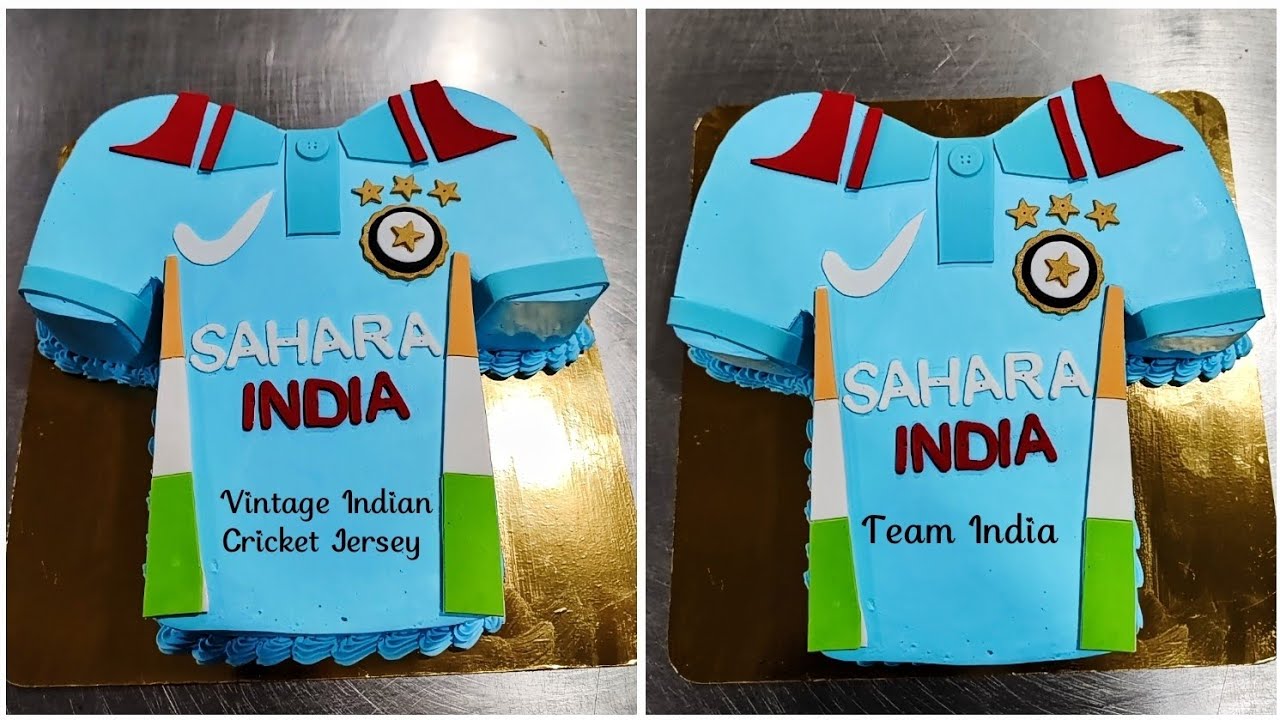 I Made A Cake That Looks Like My Vintage Indian Cricket Jersey