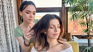 ASMR Perfectionist Hair Styling | Vintage 70's Curling w/Rollers | Tingly Brush, Finishing Touches