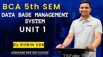 Data Base Management System | BCA 5th sem | By Robin sdk | Part - 2
