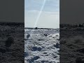 Freezing LAKE MICHIGAN - ICE forming on the BEACH