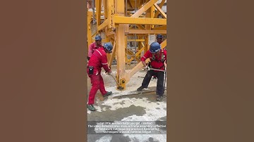 The process of installing an iron frame with a hammer