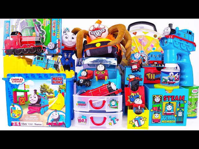 34 Minutes Satisfying with Unboxing Thomas & Friends blue & white toys come out of the box class=