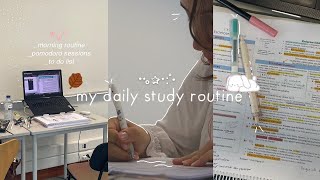 STUDY VLOG✧･ﾟ🧸 my productive routine for a calm study day ☁️ by Maria Silva 51,862 views 8 months ago 15 minutes