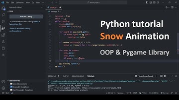 Python tutorial: How To Make A Snowfall Animation In 4 Minutes with Just 43 Lines of Code