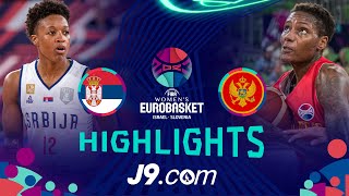 Serbia 🇷🇸 vs Montenegro 🇲🇪 | J9 Highlights