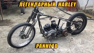 Building Harley-Davidson Panhead From Parts. (Eng subtitles)