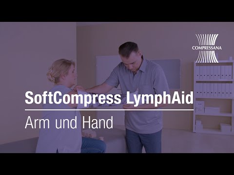 Ödemtherapie mit SoftCompress LymphAid – Anlegen der Bandagierung am Arm