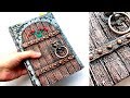 DIY notebook decoration idea | Сardboard door imitation