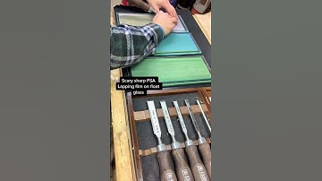 Scary sharp results in a matter of minutes! 😱| Woodworking Skills 🔥 #shorts #woodworking #chisel