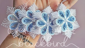 Paper Quilled Snowflake Tutorial Using A Husking Board