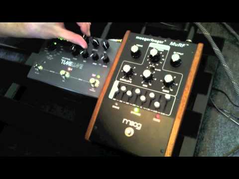 MOOG MuRF MF-105 Moogerfooger and Strymon Timeline Delay