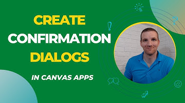 Power Apps - How to create a Confirmation Dialog in Canvas Apps