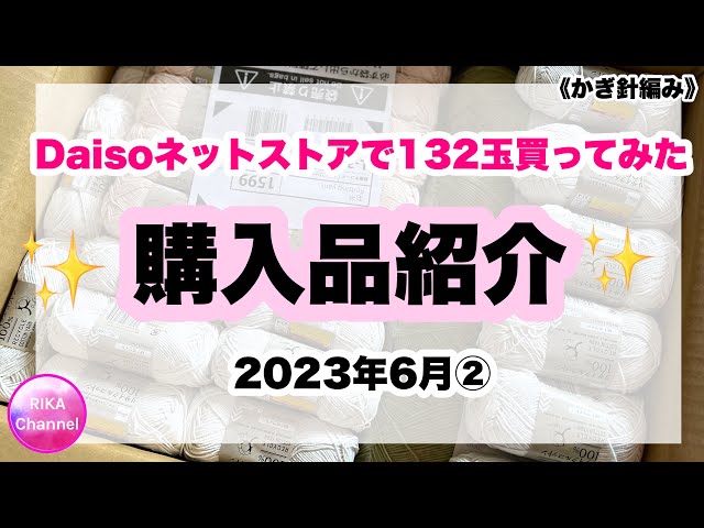 🛍️【DAISOネットストアで132玉買ってみた！購入品紹介】2023年
