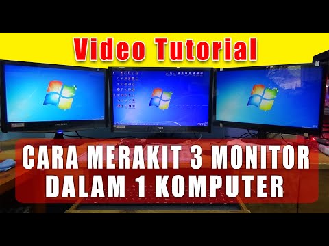VIDEO TUTORIAL MENGGUNAKAN 3 MONITOR DALAM 1 PC