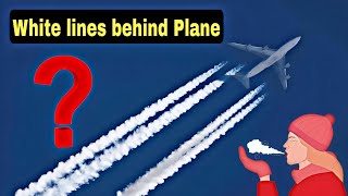 White lines behind Airplane | Amazing facts about airplanes