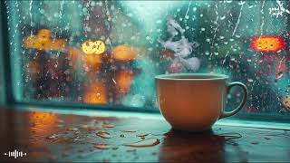 Relaxation of a cup of tea with comfortable music 🌧 ️ healing music, relaxation music, rain sound