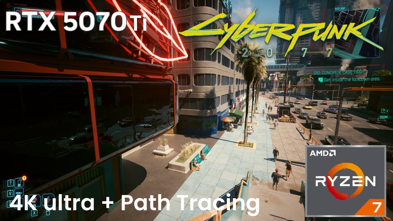 RTX 5070 Ti + Ryzen 7 5700x3D - Cyberpunk 2077 Path Tracing