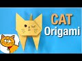 How to make an origami cat  paper crafts