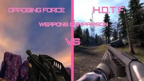 Half-Life: Opposing Force vs Hunt Down the Freeman Weapons Comparison