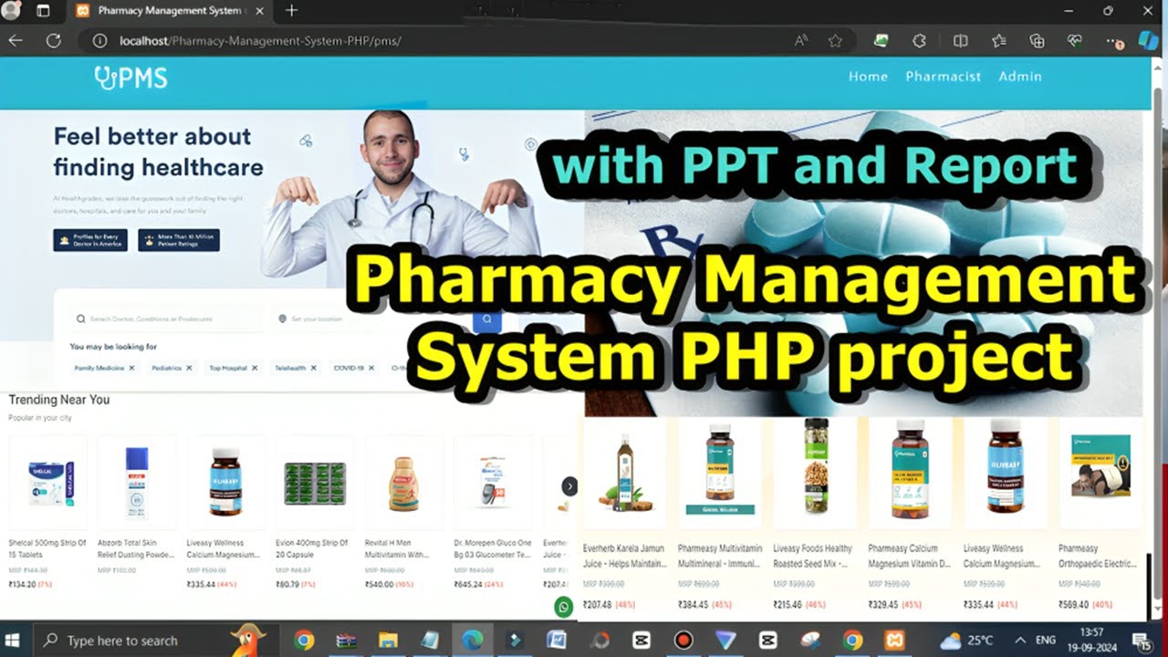 Pharmacy Management system PHP Mysql project with full Documentation ...