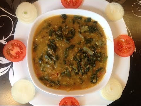 Palakura Pappu in Telugu/ Spinach Dal