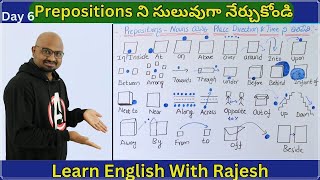 Prepositions in Telugu, Prepositions in English, Prepositions in English Grammar in Telugu