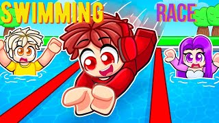 Swimming swim race shamikroblox