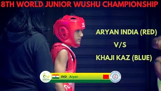 Aryan India(Red) v/s Khaji Kaz(Blue) – 8th World Junior Wushu Championship | Indonesia 2022