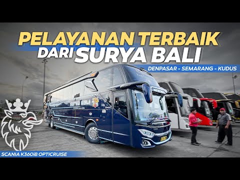 NYOBAIN BUS SURYA BALI, DRIVERNYA MAS HENDRA AHOK !! Trip Denpasar - Semarang #suryabali