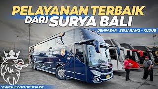 NYOBAIN BUS SURYA BALI, DRIVERNYA MAS HENDRA AHOK !! Trip Denpasar - Semarang #suryabali