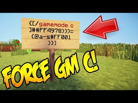 Minecraft Force Creative Mode Server Hack Youtube