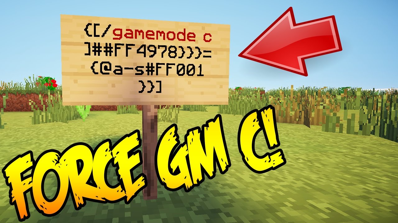 Minecraft Force Creative Mode Server Hack Youtube