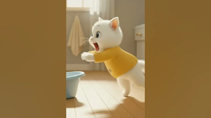 Video 11461181: cat kitten bathing, cat mom kitten, face cat kitten, funny cat family