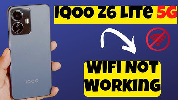 IQOO Z6 Lite 5g Wifi Not Working Problem || IQOO Wifi Connection issue