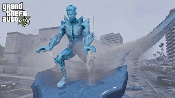 GTA 5 - Ice Man Mod First Release Gamelay