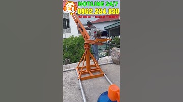 Cẩu xoay 360 độ 800kg giá rẻ .Cần cẩu xoay 360 độ chịu tải 500kg.Khung tời xây dựng.Cẩu xoay mini.