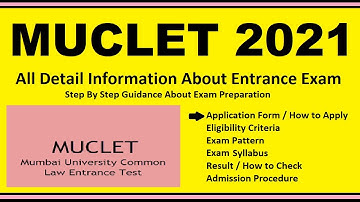 MUCLET 2021 - Notification, Dates, Application, Eligibility, Admit Card, Pattern, Syllabus, Result