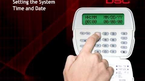 SET DATE TIME DSC ALARM