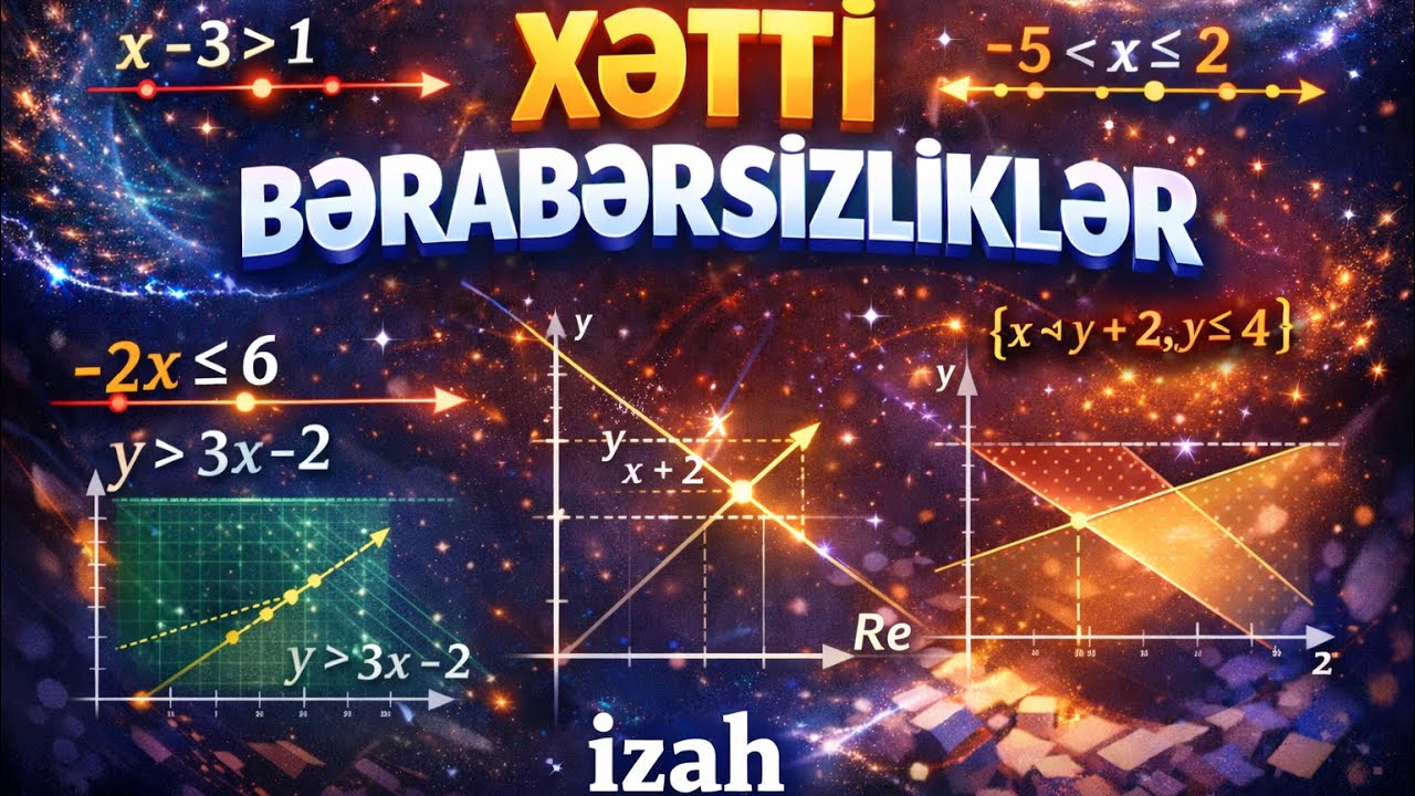 BİRDƏYİŞƏNLİ XƏTTİ BƏRABƏRSİZLİKLƏR | Sadə izah | 2026 #riyaziyyat #maths 