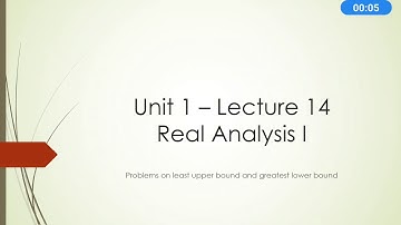 Unit 1 - Lecture 14 part 1
